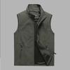 Summer Outdoor Sports Vest: Breathable Solid Color Top for Fishing and Cycling with Custom Embroidery