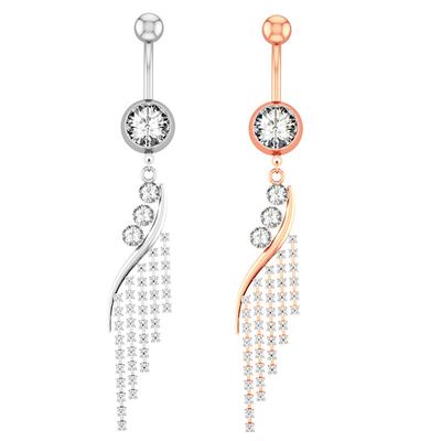 Neuer Flash-Nabel-Nabel-Nabel-Navel-Nagel-Pinged-Schmuck