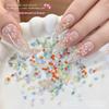 50Pcs Candy Color Ice Flower Nail Art Zircon Charms With Sparkling Effect For Home Diy Nail Salon Decoration