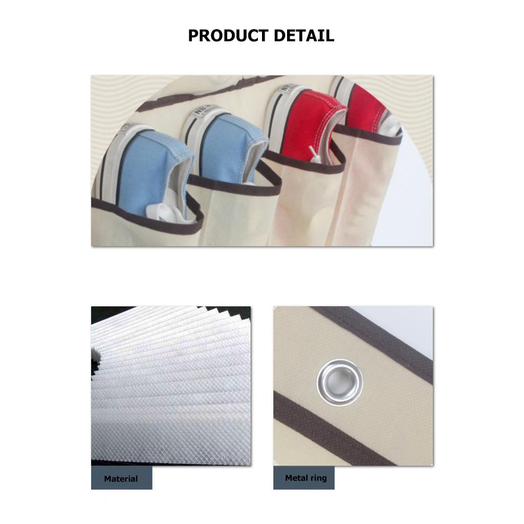 Geantă agățată în spatele ușii Geantă de depozitare nețesută cu zăbrele 20 Geantă de depozitare pentru pantofi de uz casnic