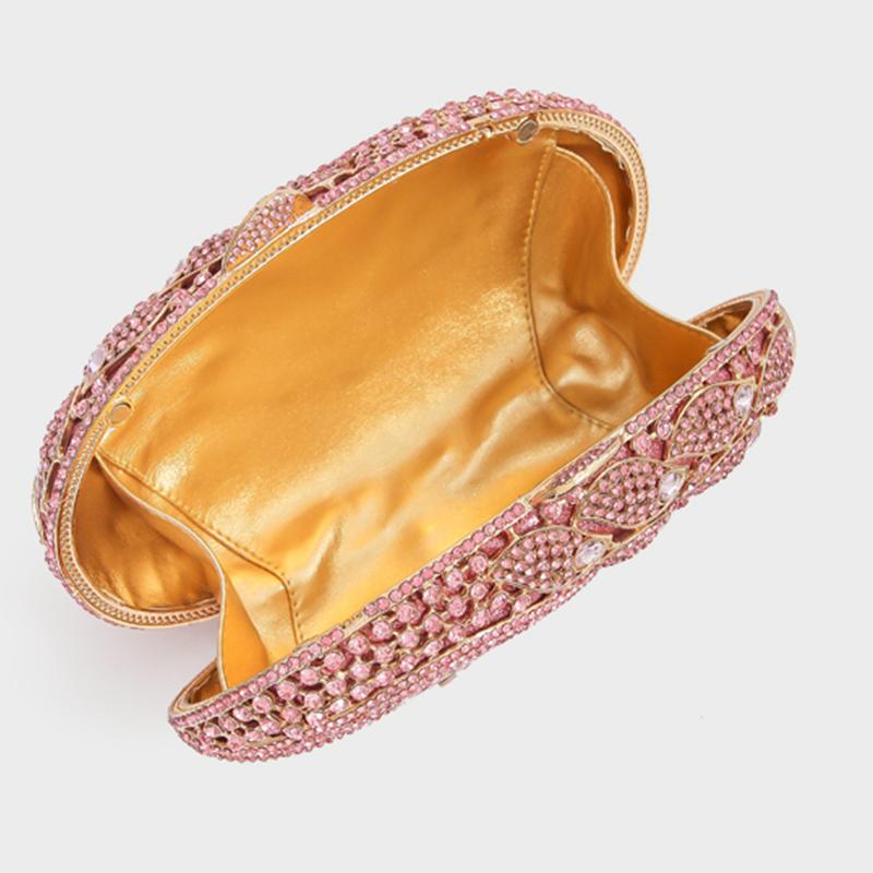 Navy Blue Diamond Evening Clutch Purses Women's Luxury Crystal Handbag WHTUOHENG Formal Stone Clutch Bag For Party Dinner Clutch