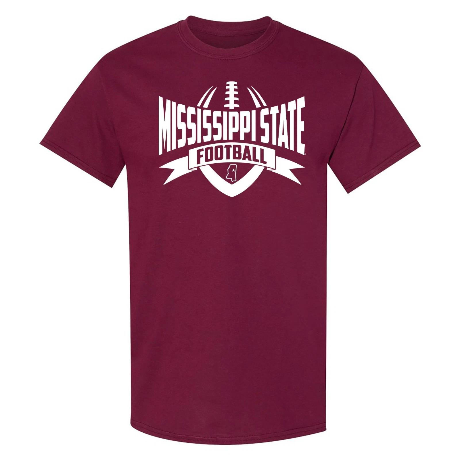 Mississippi State Bulldogs Football Rush T Shirt - Maroon S