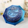 Fc Zenit Customized Name Umbrella Portable Automatic Umbrella Folding Umbrella with 8 Ribs Foldable Design Travel Essential Outdoor Accessory