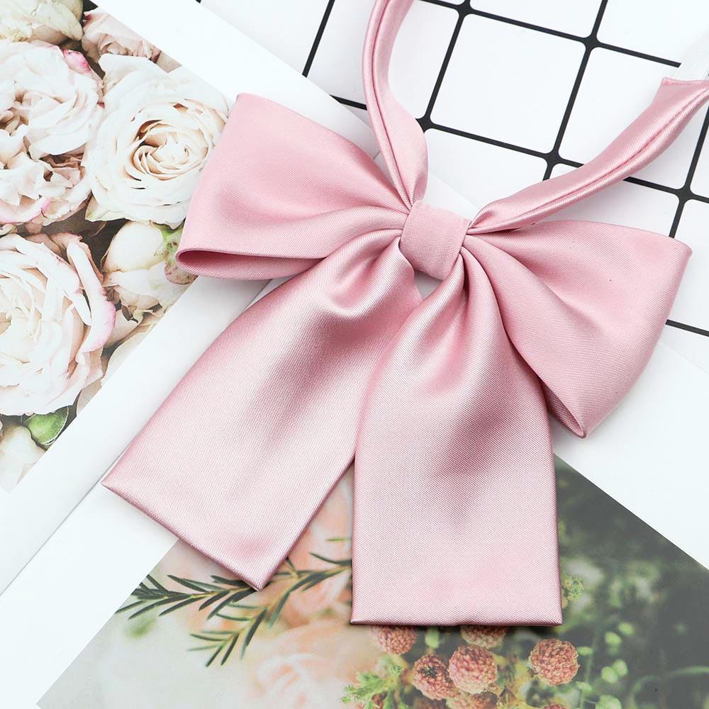 Perfect Match Colorful Women‘S Shirts Bowtie Ladies Girl School Wedding Party Bowknot Pink Bule Black Classic Butterfly Knot Suits Accessories