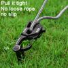 Tent Rope Tensioner Core Lanyard Adjuster Compact Size Portable Universal Auto Tent Rope Adjuster Outdoor Equipment Tool