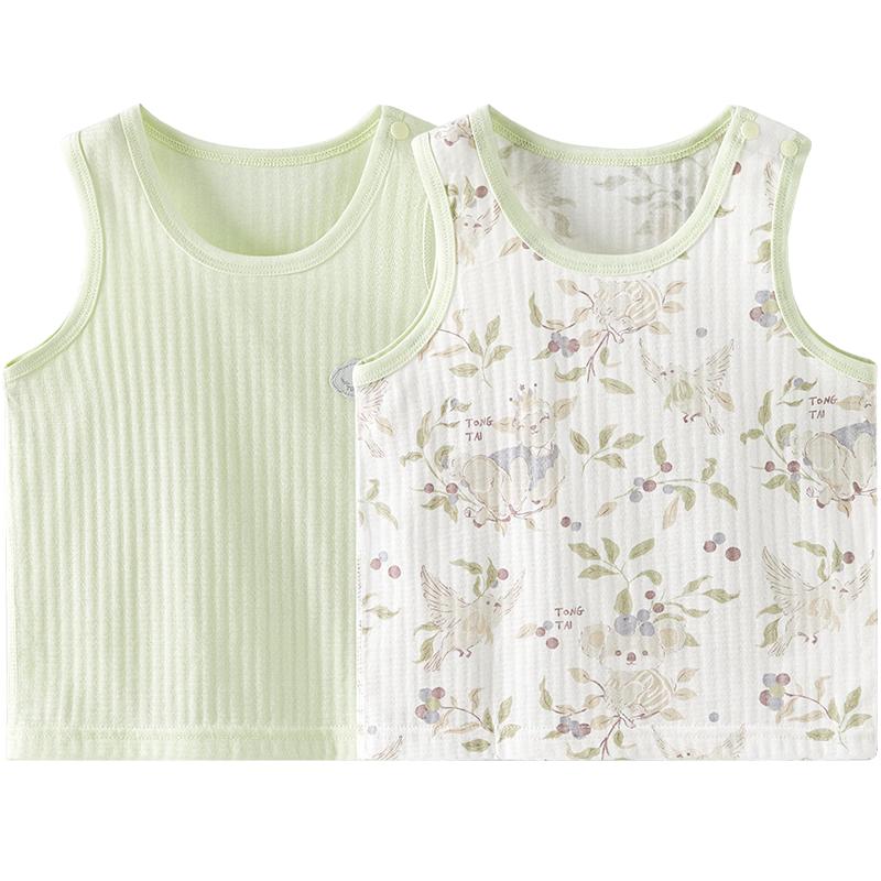TONGTAI Pure Cotton Baby Summer Vest 90