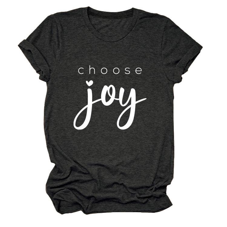 Simple casual temperament versatile women's round neck short-sleeved T-shirt base