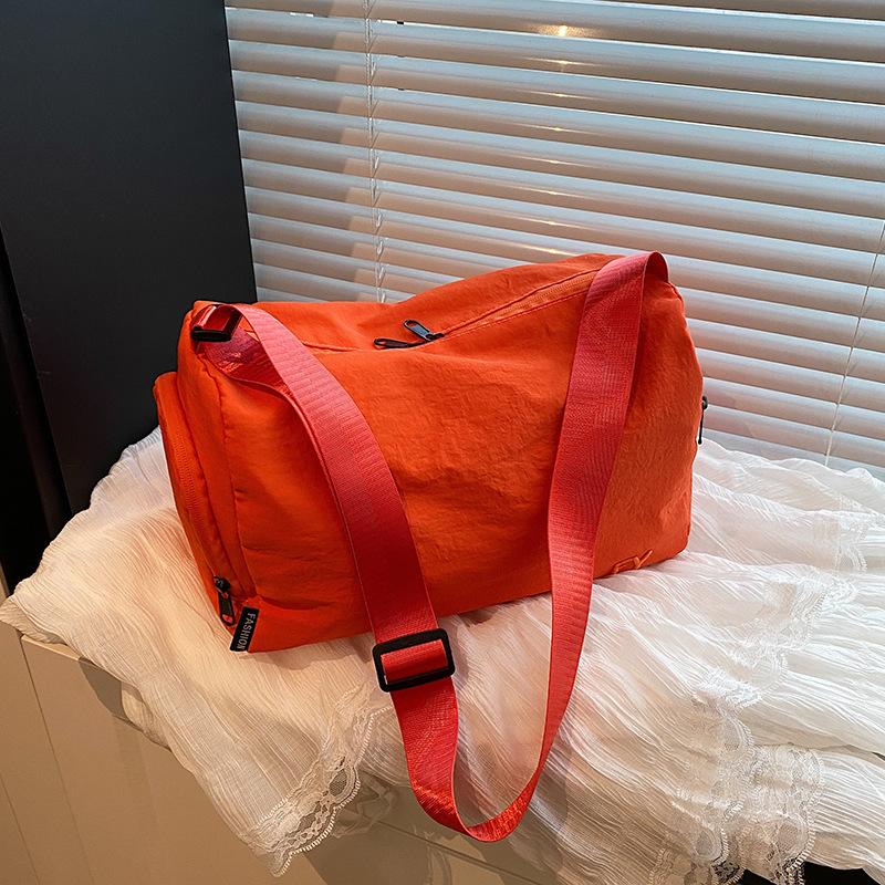 Casual Large Capacity Women Nyl Shoulder Bags Solid Color Ladies Messenger Handbags Simple Travel Sports Female Tote Bag