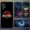 J-Jurassic Park Dinosaur World Phone Case For Samsung S25,S24,S21,S22,S23,S30,Ultra,S20,Plus,Fe,Lite,Note,10,9,5G Black Cover