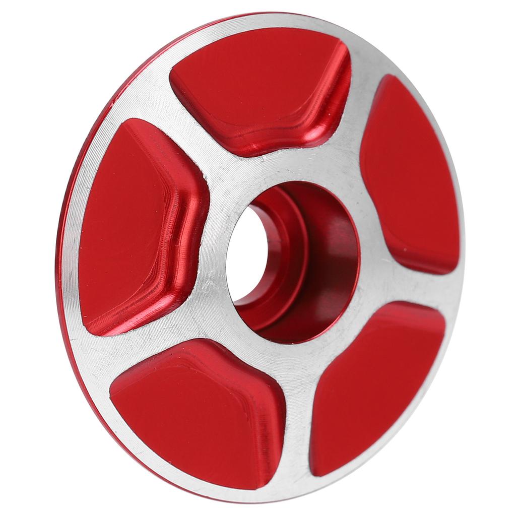 Bicycle Front Fork Headset Cover Replaceable Lightweight Mountain Road Bike Stem AccessoriesRed