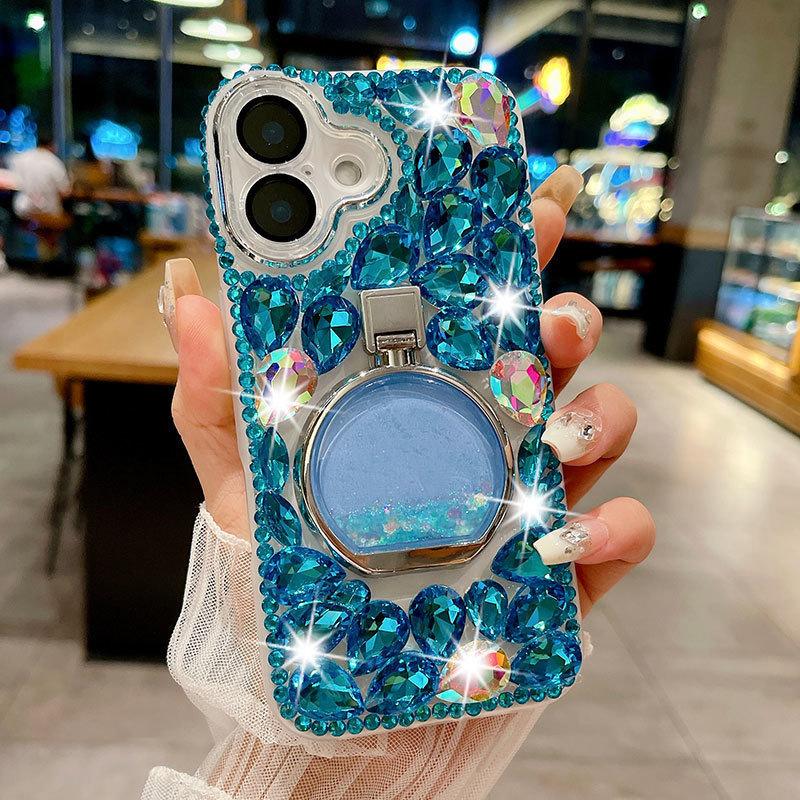 Huawei Mate 80 Pro Case with Perfume Bottle Holder, Luxury Fashion Phone Cover for P70 P60 Nova 14 Shockproof Protective Case