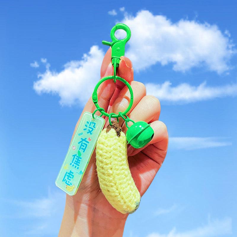 Hangli Cute Wool Persimmon Keychain Pendant