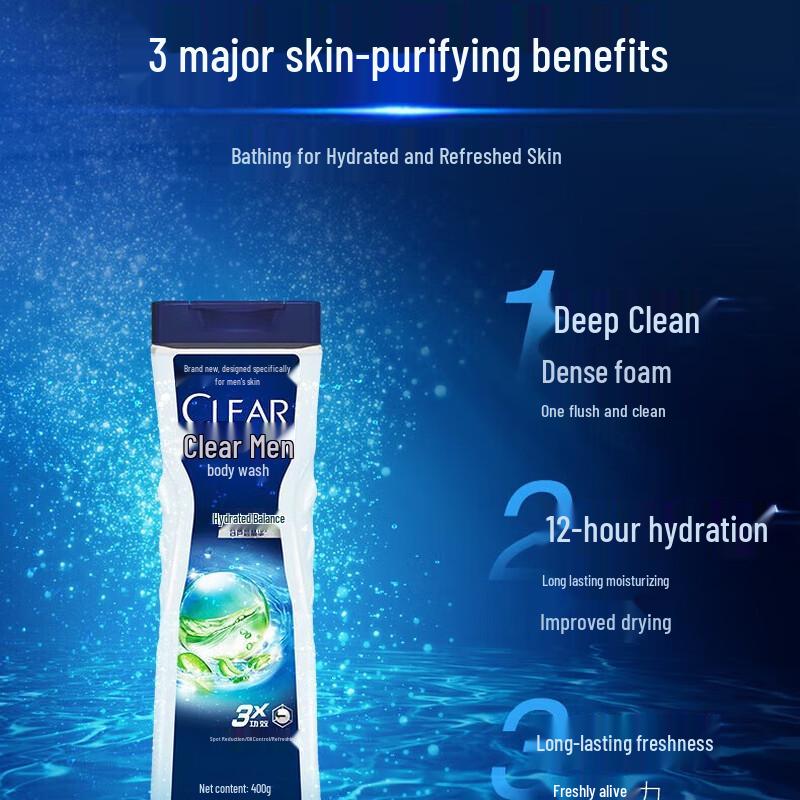 Clear Men Balance Oil Control Body Wash & Shampoo Set