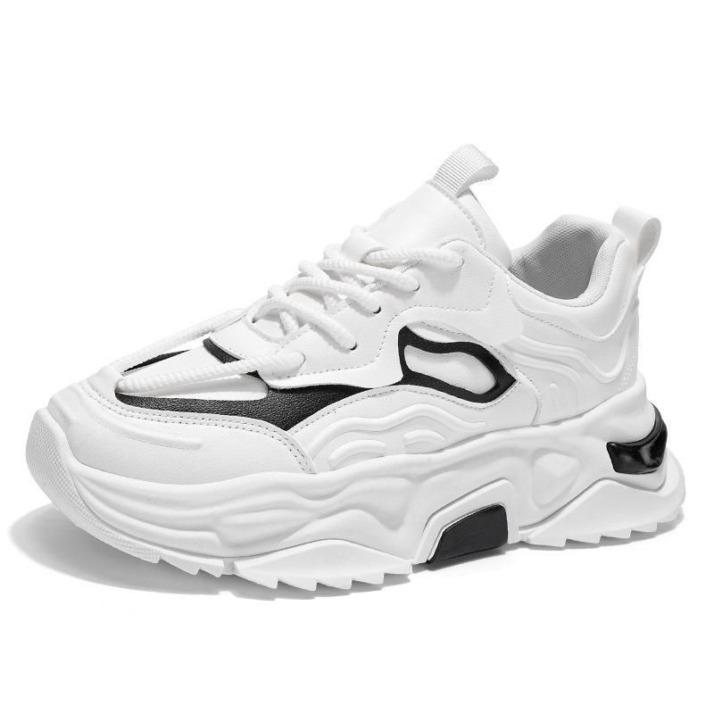 

Thick-soled dad shoes men s 2025 new autumn trendy brand high-end youth leather surface heightening casual sports trendy shoes 39