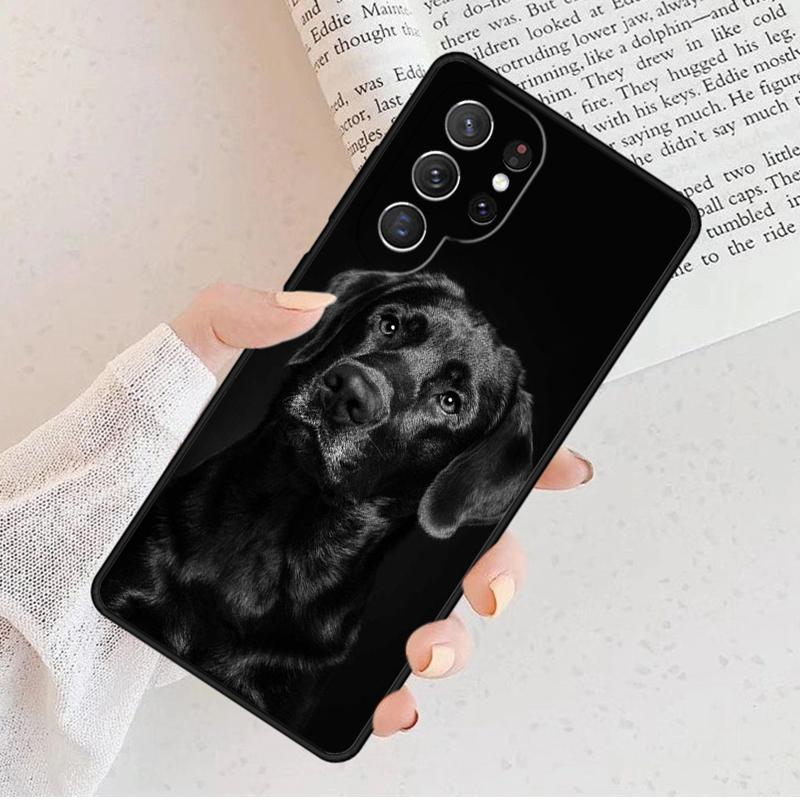 Custodia per Telefono Cane Labrador Nero Per Samsung Galaxy S25 S23 S30 S8 S21 S20 FE S24 S22 Note 10 20 Plus lite Ultra