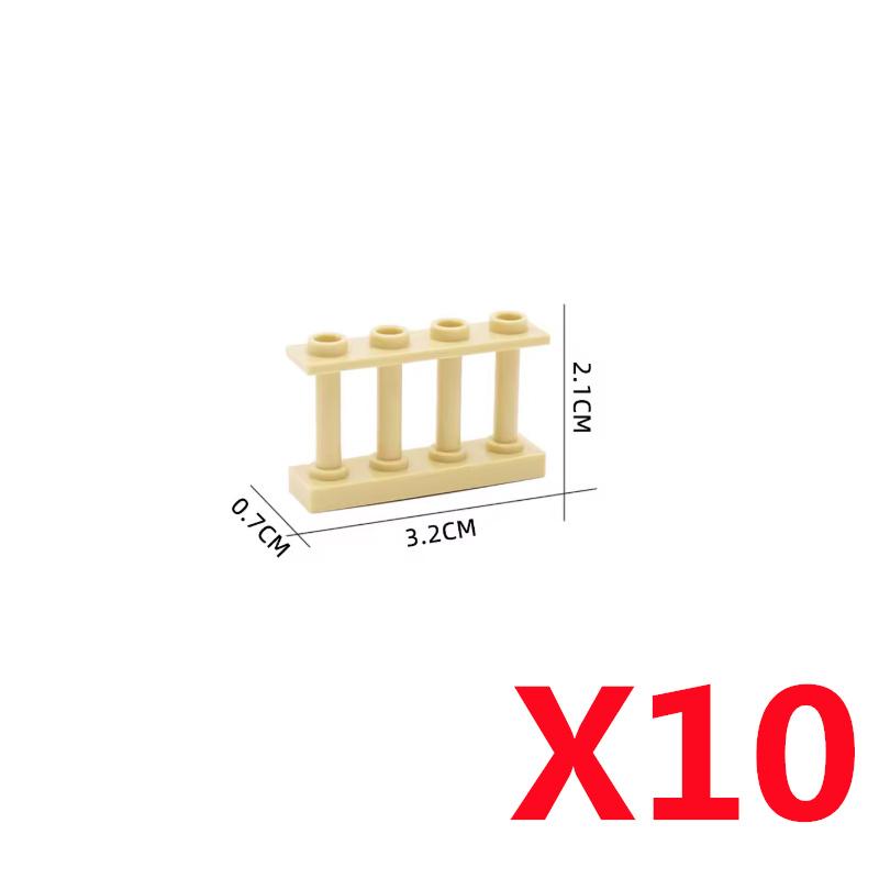 MOC DIY Accessori Parti Piastra Scena Città Blocchi da Costruzione Tronco d'Albero Recinzione Ringhiera Lampione Stradale Semaforo Base Giocattolo A037