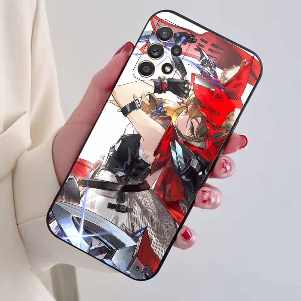 Game A-Arknights Endfield Phone Case Black Silicone Soft For Samsung S25,S24,S21,S22,S23,S30,Ultra,S20,Plus,Fe,Lite