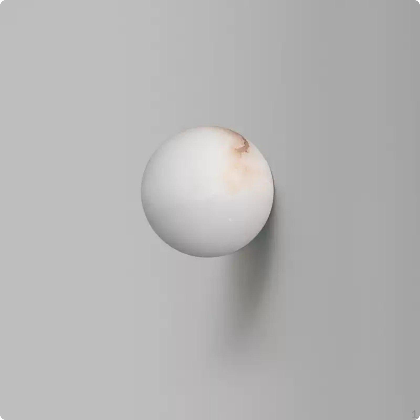 Marble Wall Sconce Modern Ball Minimalist Globe Lamp for Bedside, Bedroom 12CM 12CM