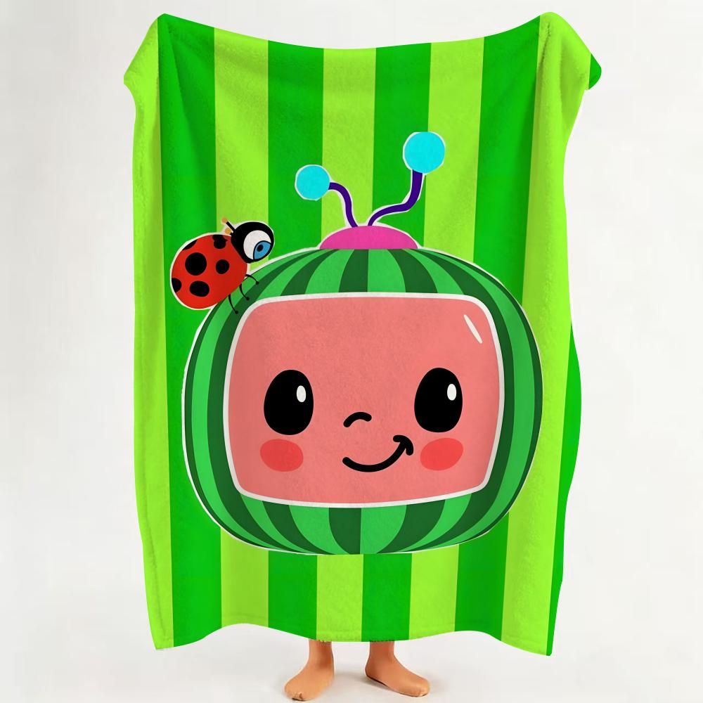 

Cartoon C Cocomelon Flannel Blanket Suitable for Sofa Living Room Bedroom 75cmx90cm