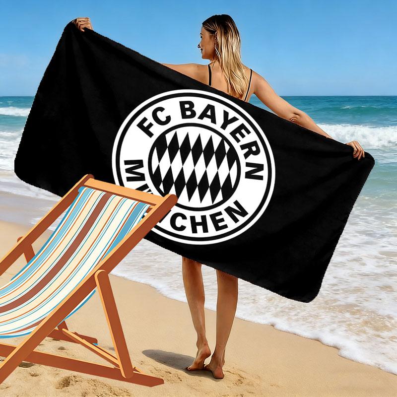 Asciugamano da Spiaggia Stampa Bayern Monaco, Asciugamano Grande Morbido Asciugatura Rapida per Spiaggia Campeggio Nuoto