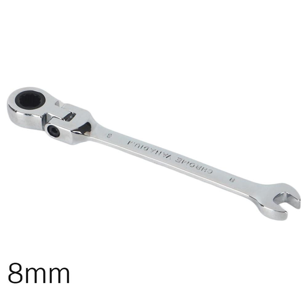 Auto Repair Ratchet Wrench Plum Blossom Opening Double Head Dual-Use Quick Wrench Hardware Auto Repair Tool