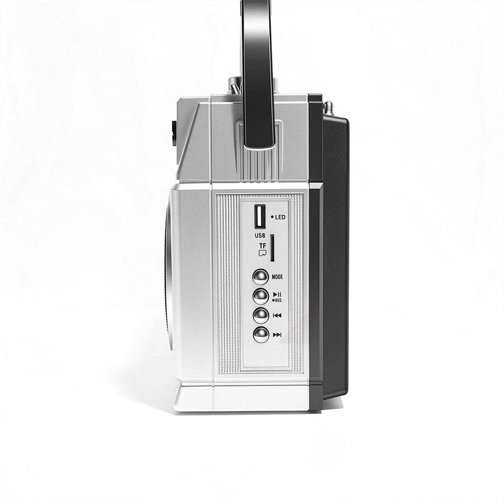 Retro Bluetooth Multifunctional Radio Cassette Player with Dual Speakers for Desktop and Outdoor Use