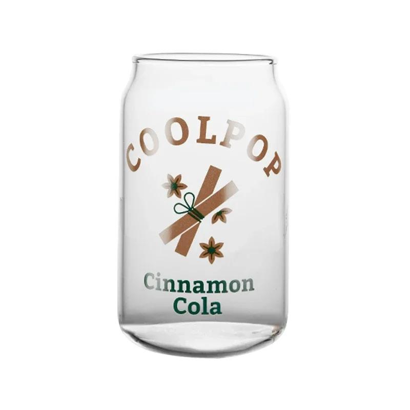 Creative Can Shape Glass Cup Tea Juice Milk Coffee Mug Wine Glass Drink Cup Borosilicate Glass Drinkware Glasses Mug Tumblers