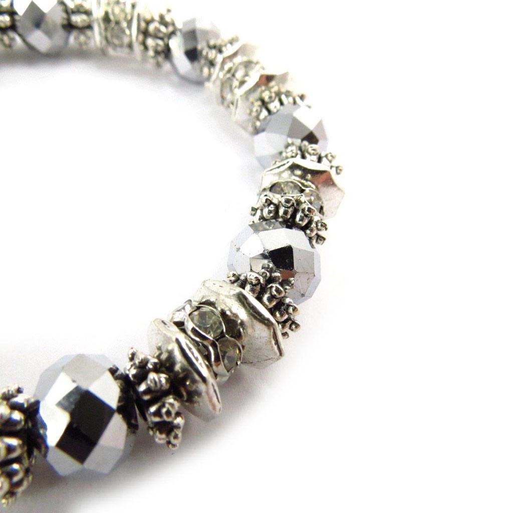 Les Trésors De Lily [J6881] - Bracelet créateur 'Sissi' argenté