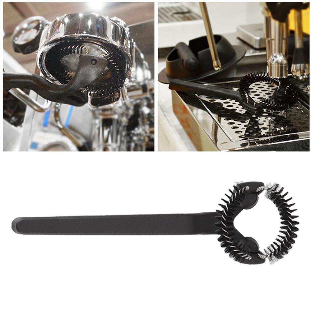 Round Brush Grouphead Cleaning Brush Detachable Grouphead Brush  Coffee Machine Maintenance