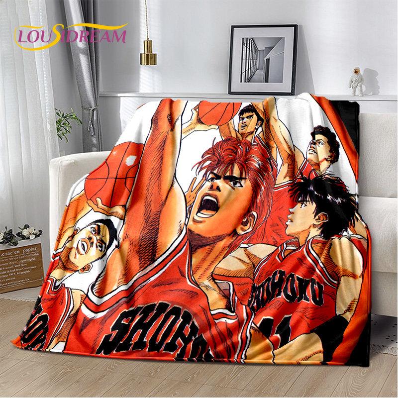 Slam Dunk Anime Cartoon Soft Plush Blanket,Flannel Blanket Throw Blanket for Living Room Bedroom Bed Sofa Picnic Cover Bettdecke