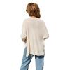 2026 Neue modische V-Ausschnitt Strickjacke Lockerer Pullover Langarm Tasche Oberteil