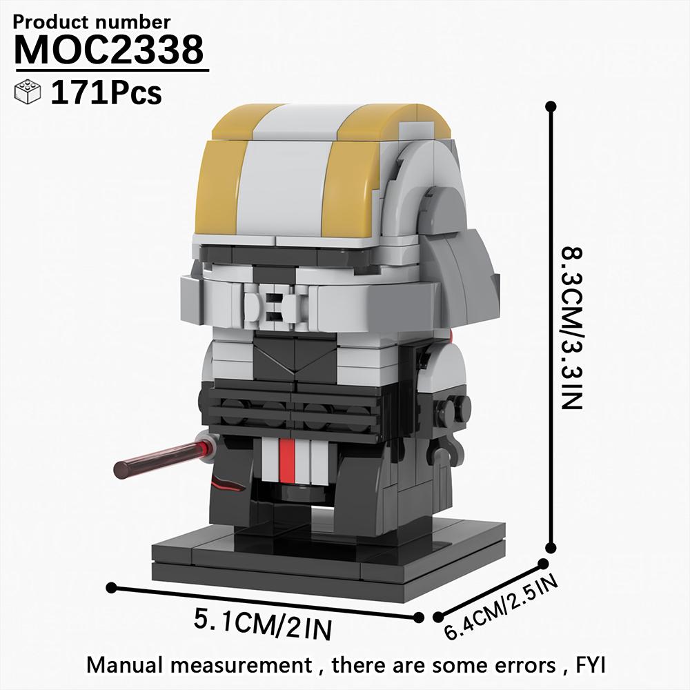 MOOXI MOC Space War Brickheadz Interstellar Sci-Fi Robot Compatible Figures Building Blocks Adults Toys For Children Gift Bricks
