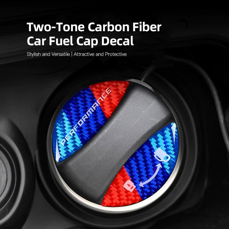 Car Fuel Cap Decal Carbon Fiber Protective Cover For BMW X1 X2 X3 X5 X4 X6 X7 G30 G20 G32 G11 G12 F40 F30 F20 F10 F glasses clip QSGJL1