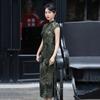 Republic of China style old Shanghai Chinese long cheongsam improved young 1011 new women's retro slim waist summer