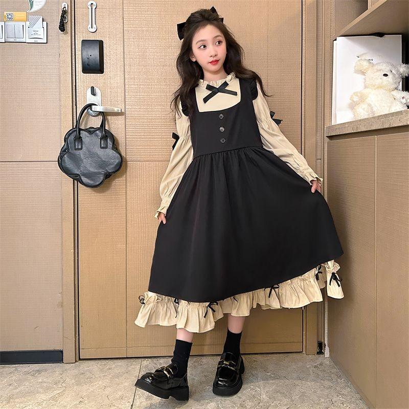 Girls' Fall Dresses: Academic-Style Lolita Dresses for Older Children