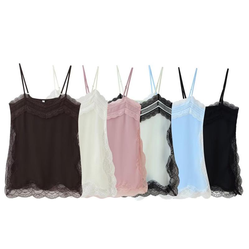 European & American Women's Lace Lingerie Style Casual Fashion Top