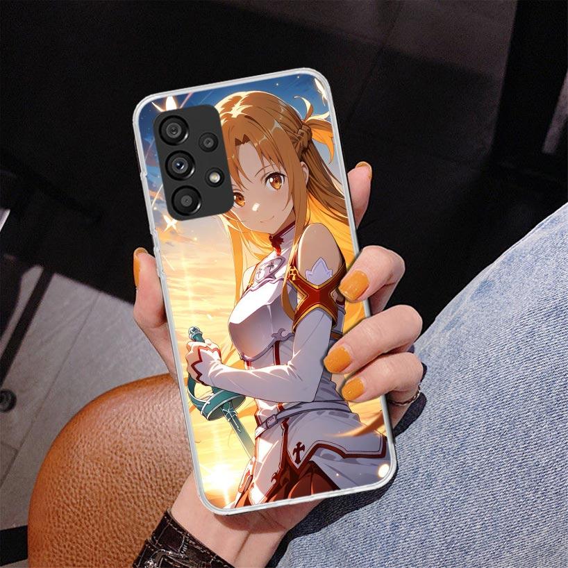 Anime Sword Art Online SAO Phone Case For Samsung Galaxy A52 A32 A22 A12 A51 A31 A50S A30S A20S A10S Note 20 Ultra 10 Plus S10 A