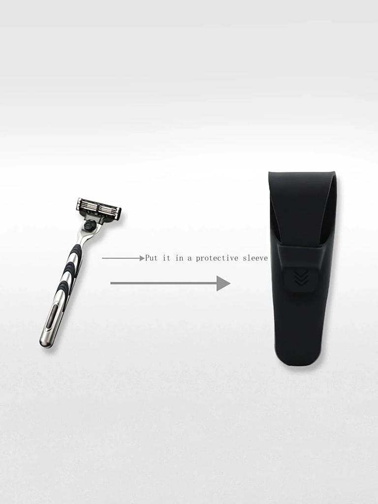 Portable Shaver Protective Case Silicone Razor Cover Travel Trip Portable Prevent Scratch Tools Manual Shaver Protector Cover