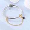 Safety Chain Charms 925 Silver Love Bow Star Moon Snowflake Safety Chain Fit Bracelet DIY Women's Jewelry