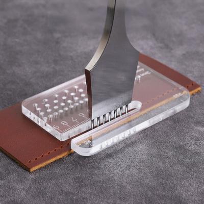 Distance Ruler Acrylic 4mm Thick Transparent Cutting Tool Rounded Hole Spacing Accurate Scale Cutting Range Ruler