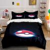 Red and White Poké Ball. Bedding Sets Duvet Cover Sets Duvet Covers Pillowcases(1 * Duvet Cover 2 * Pillowcases Without Duvet Insert)