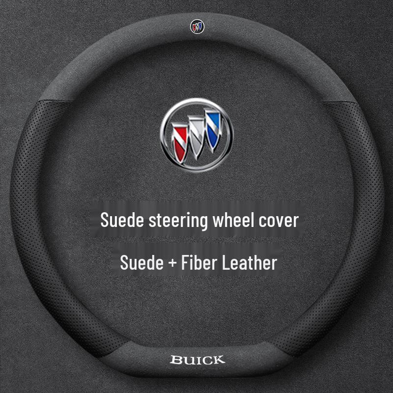 

Buick Leather Steering Wheel Cover for Regal, Excelle, LaCrosse, Verano, GT, GL6, Encore, GL8, Envision. Standard