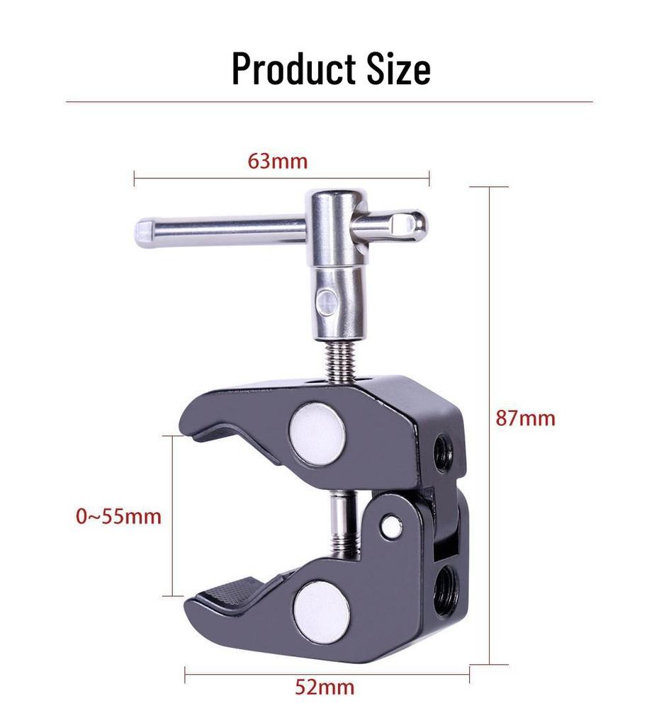 Multi-functional Aluminum Alloy Pipe and Stage Clamp for Film Equipment