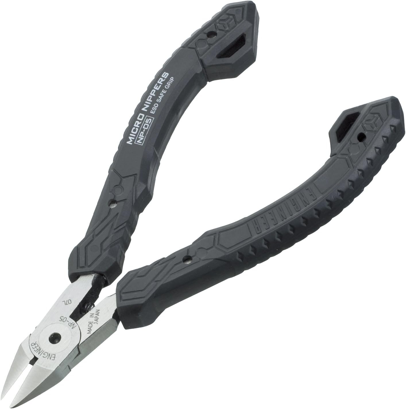 ENGINEER Micro Nippers ESD 123mm (Electrostatic Discharge) NP-05 чёрный