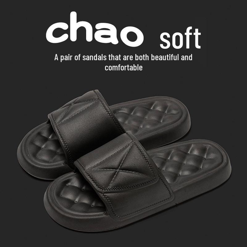 

EVA Thick-Soled Non-Slip Summer Slippers for Men and Women 42/43 чёрный