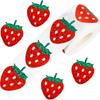 500 Pcs Reward Sticker Scrapbooking Sticker Strawberry Labels Sticker Fruit Sticker for Festival Celebration