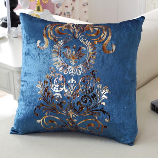 45x45cm Luxurious Bronzing Pillow Case Sofa Car Cushion Cover Home Decoration