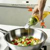 Auto‑open & Close Squeeze Oil Bottle 320ml/420ml Kitchen Condiment Dispenser Leak‑proof Sauce Vinegar Ketchup Storage Container for Countertop Cooking