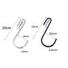 5/20pcs S-Shape Hooks Kitchen Bathroom Stainless Steel Multifunctional Hanging Hook Rack Clothes Bag Towels Plants Hanger Hook