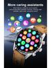 Men's Large-Screen Round Dial Smartwatch with Multi-Functionality and Bluetooth Calling